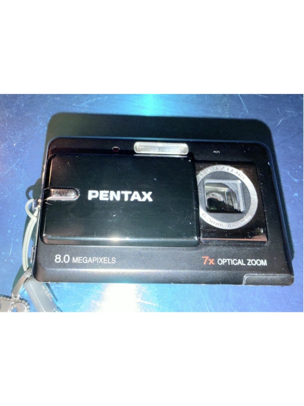 Pentax Optio Z10 8.0MP Compact Digital Camera 7x Optical Zoom Black